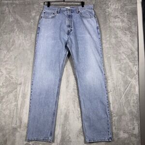 Vintage Levi's 505 Jeans Mens 35x33 Regular Fit Straight Leg 2000s Batwing Y2K